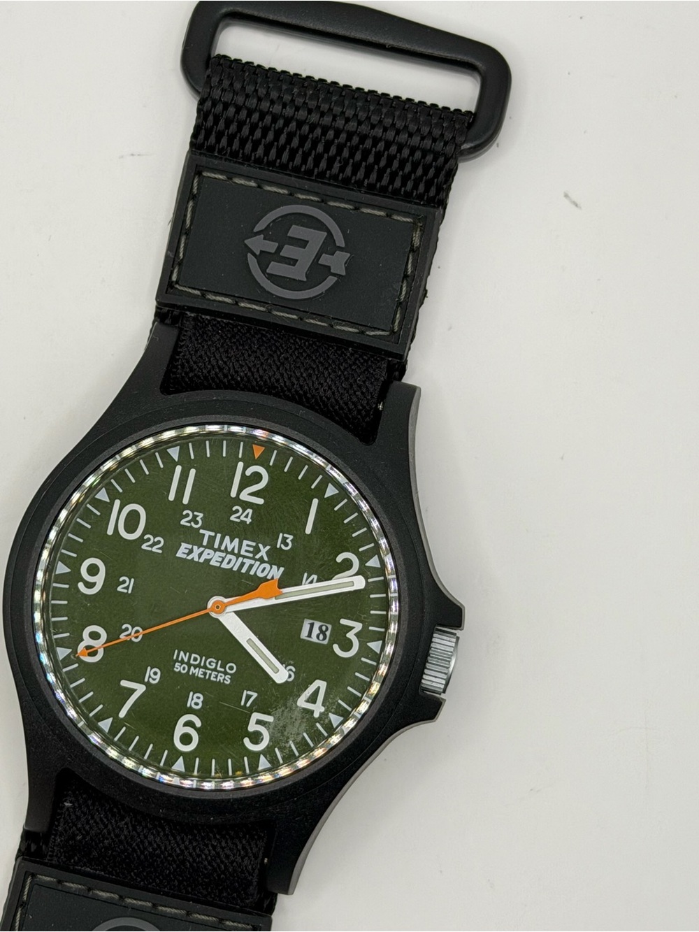 Timex Men's Expedition Acadia 40mm Watch Dark Green Dial w/ Black FastWrap Strap
